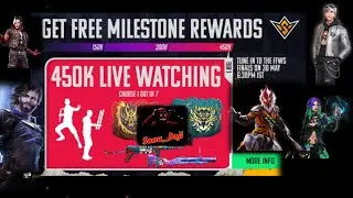450K Live watching milestone rewards free 👍👍