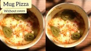 Pizza without oven| Mug Pizza Recipe Without Oven Pizaa Recipe without Oven#shorts#withoutoven#pizza