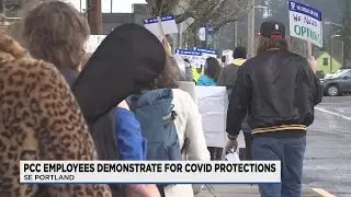 Portland Community College staff demonstrate to ask for more support from school during pandemic