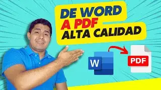 Como guardar un PDF desde WORD en alta calidad y no pierda nitidez en las im&aacute;genes