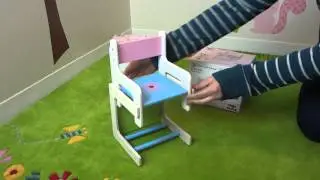 HABA Doll Table and Chair Flower Burst demonstration