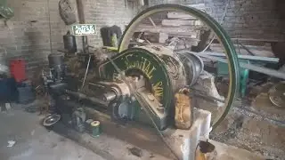 Fine mughal son haji abdul ghani daska 22hp Old black diesel ⛽engine Dasi kala Ruston engine