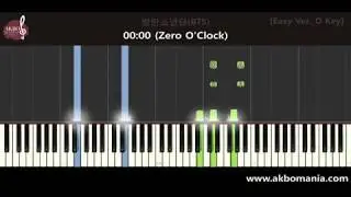 방탄소년단(BTS) - 00:00 (Zero O'Clock) (D Key) piano cover tutorial