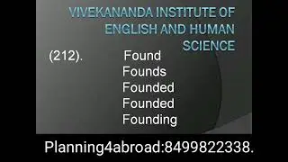 Verb forms letter f