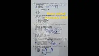 Nums 2024 chemistry key