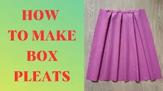 How to Sew Box Pleats on a Dress Skirt Easy Tutorial. How to Make a Box Pleats. Forming Box Pleats