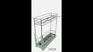 Tencon product review : Multi-function Two Layers Pull Out Basket # PTJ016A
