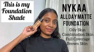 Nykaa All day Matte Foundation Shade + Review .makeup#foundation#review#tamil