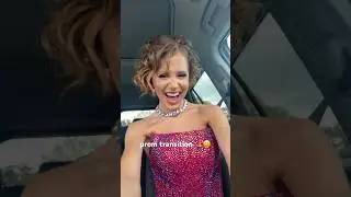 senior prom 🩷💜 #transition #makeup #hair #hairstyle #foryou #grwm #prom #glowup #trending #shorts