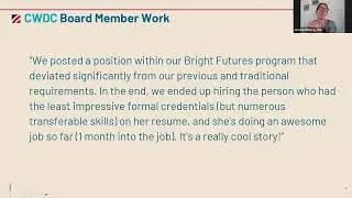 Skills Rich, Future Forward: Insights from NAWB's Community of Practice