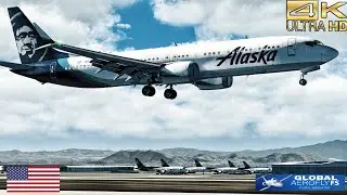 4k | AEROFLY FS GLOBAL| BOEING 737 MAX9| KSEA(SEATTLE) ✈️KONT( Ontario)