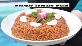 Bulgur Tomato Pilaf (Sayet), light and full of fibers completely vegan.Treat it as a main or a side.