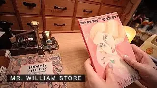 ASMRㅣMR. WILLIAM STOREㅣ종이의 화려한 변신ㅣvintage Journal suppliesㅣhaulㅣヴィンテージㅣコラージュㅣcollage