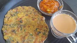 makaier atta diye banalam methir paratha recipe