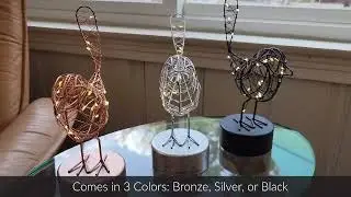 2- in -1 B/O Metal Bird LED