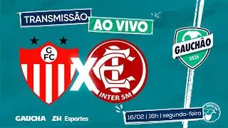 JOGO COMPLETO: GUARANY 3x2 INTER-SM | QUADRANGULAR DO REBAIXAMENTO | GAUCH&Atilde;O 2026 | 16/02/2026