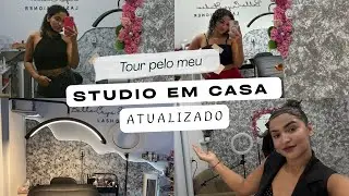 Tour pelo meu Studio em casa atualizado/ lash designer e Designer de sobrancelha|studio de cilios 