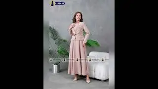 Nouveau 🌹🌹 Ensemble Robe &Eacute;vas&eacute;e &agrave; Veste Courte tissu Atlas - www.ravissante.ma - 212.7.01.21.31.42