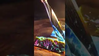 This Knife Slices a Glowing Stone Like Butter&hellip; 😳🔪✨ #ASMR #Satisfying #MacroVideo #HyperRealism
