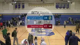 Springfield High School Boys Varsity Basketball vs Penncrest