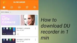 How to download DU recorder apk official.