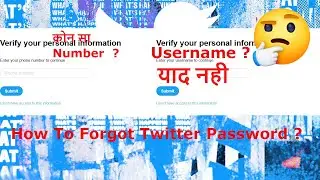 How to Forgot Twitter password | How To Find Your Twitter Username | How to create Twitter Account ?