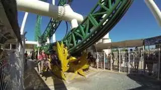 Onride and Offride Inferno Intamin Zac Spin Coaster TerraMítica (Spain) GoPro Hero3 Mark1994