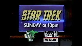 WLUK TV 11 promo for 2 hours of classic Star Trek episodes...