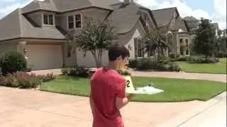 RC Plane hits kid + Destroying Plane with Airsoftgun and Golf Club