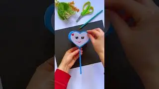 DIY Spinning Heart Card ❤️ Easy Love Message Craft | Valentine&rsquo;s Day / Anniversary Gift Idea #shorts
