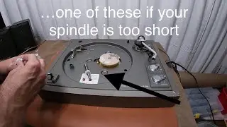 Removing and raising a turntable spindle - Troubleshooting a platter that is scraping on the base