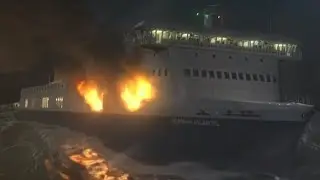 MS Norman Atlantic - Accident Animation
