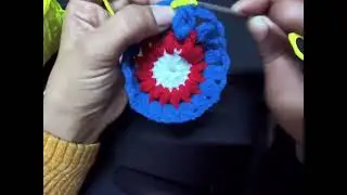 Simple and easy way to make granny square 👍❤️🧶🧶