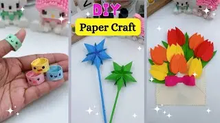 8 EASY PAPER CRAFT IDEAS / PAPER CRAFTS / MOVING PAPER TOYS / SCHOOL CRAFT IDEAS / ORIGAMI CRAFTS 
