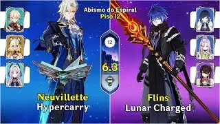 Spiral Abyss - Floor 12 | Neuvillette C0/Flins C0 #genshinimpact #spiralabyss #neuvillette #flins