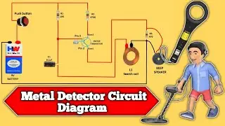 Metal detector Circuit Diagram | metal detector circuit Kaise Banate Hain | metal detector Machine