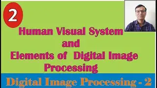 Human Visual System and  Elements of Digital Image Processing||Elements of Visual Perception || #DIP