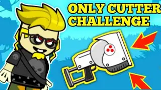 DA2 MINIMILITIA || ONLY CUTTER CHALLENGE || DOODLE ARMY 2 GAMEPLAY