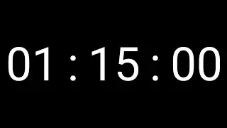 1 Hour 15 Minutes Countup Timer For Study 