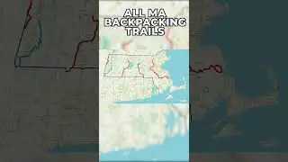 All Massachusetts Backpacking Trails Map #Shorts
