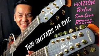 OVATION Richie Sambora Elite Double Neck RSE225-5 SIGNATURE COLLECTION GUITAR REVIEW IN SINGAPORE