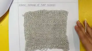 Knitting technology lab~ study on half milano and full milano structure in v-bed knitting machine