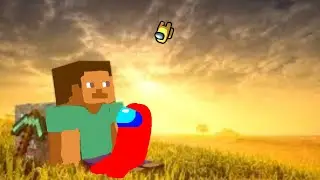 Among Us But i added peaceful Minecraft Music...