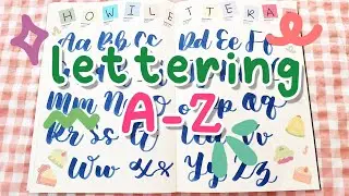 CARA NULIS LETTERING A-Z | COCOK BUAT PEMULA | LARAFA DIARY | INDONESIA