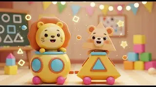 Animal Puzzle Train &ndash; Match the Park Shapes | Learning Song for Kids | Fun Puzzle Rhyme
