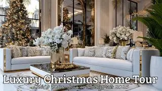🎄 Luxury Christmas Home Tour | Gold & White Glam in Beverly Hills 2025