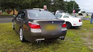BMW E60 M5 start up exhaust note & rev 