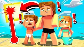 QUI SURVIVRA LE PLUS LONGTEMPS A 1000&deg; SUR MINECRAFT ! Le Soleil br&ucirc;le Canicule dans l'&icirc;le secr&egrave;te !