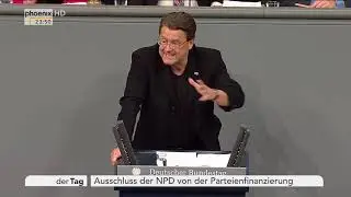 Ausschnitte der ,Bundestagsdebatte zum Ausschluss der NPD von der Parteifinanzierung am 26.04.18