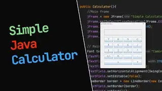 How to create a simple Java Calculator App | Tutorial | Project | GUI